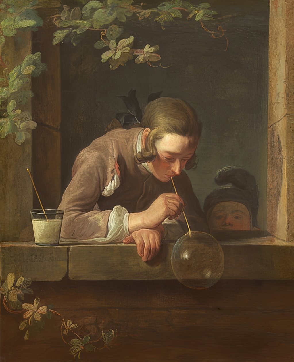 Sabun köpüğü. 1733/34 civarında by Jean Baptiste Simeon Chardin