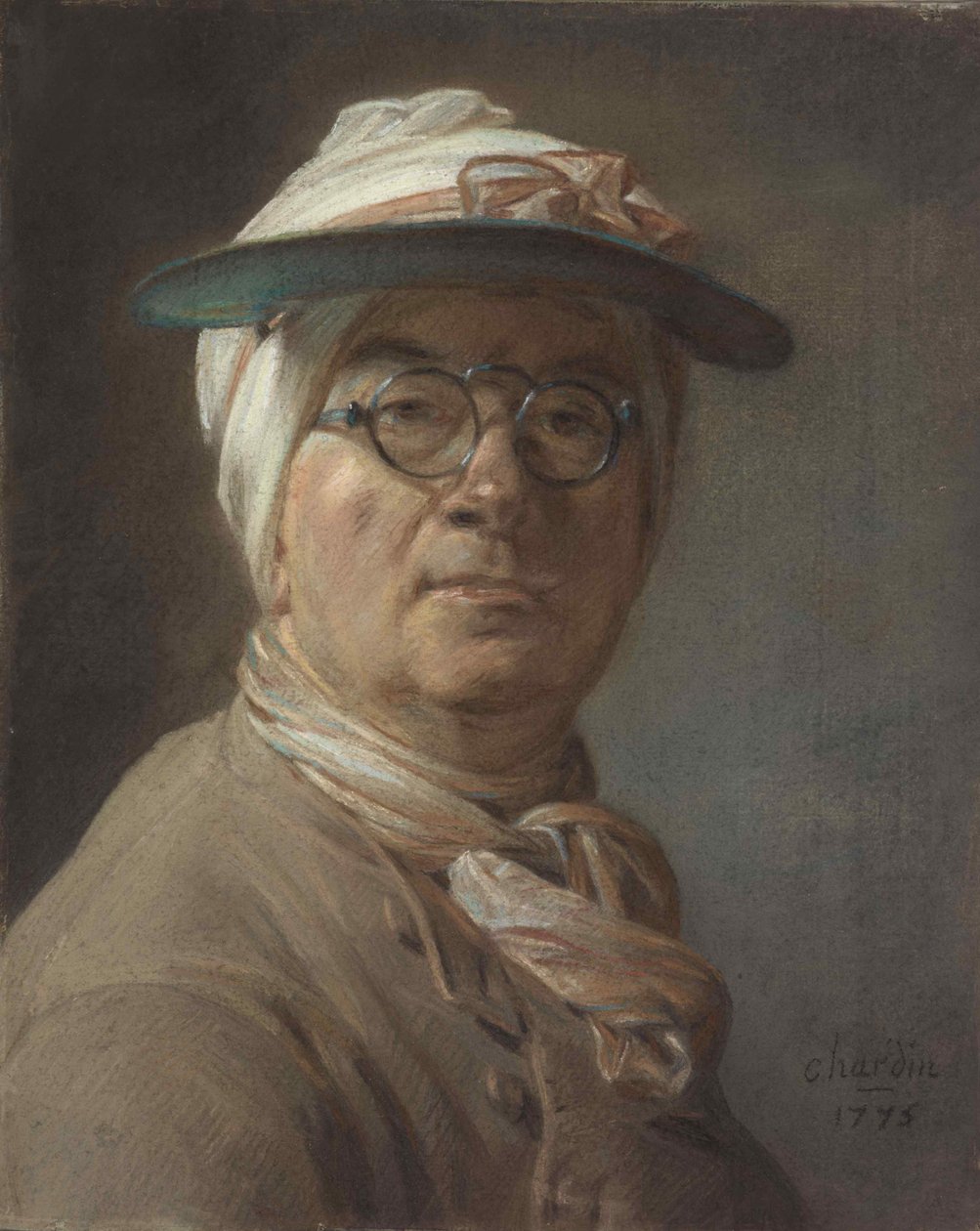 Siperli Otoportre, 1775. by Jean Baptiste Simeon Chardin