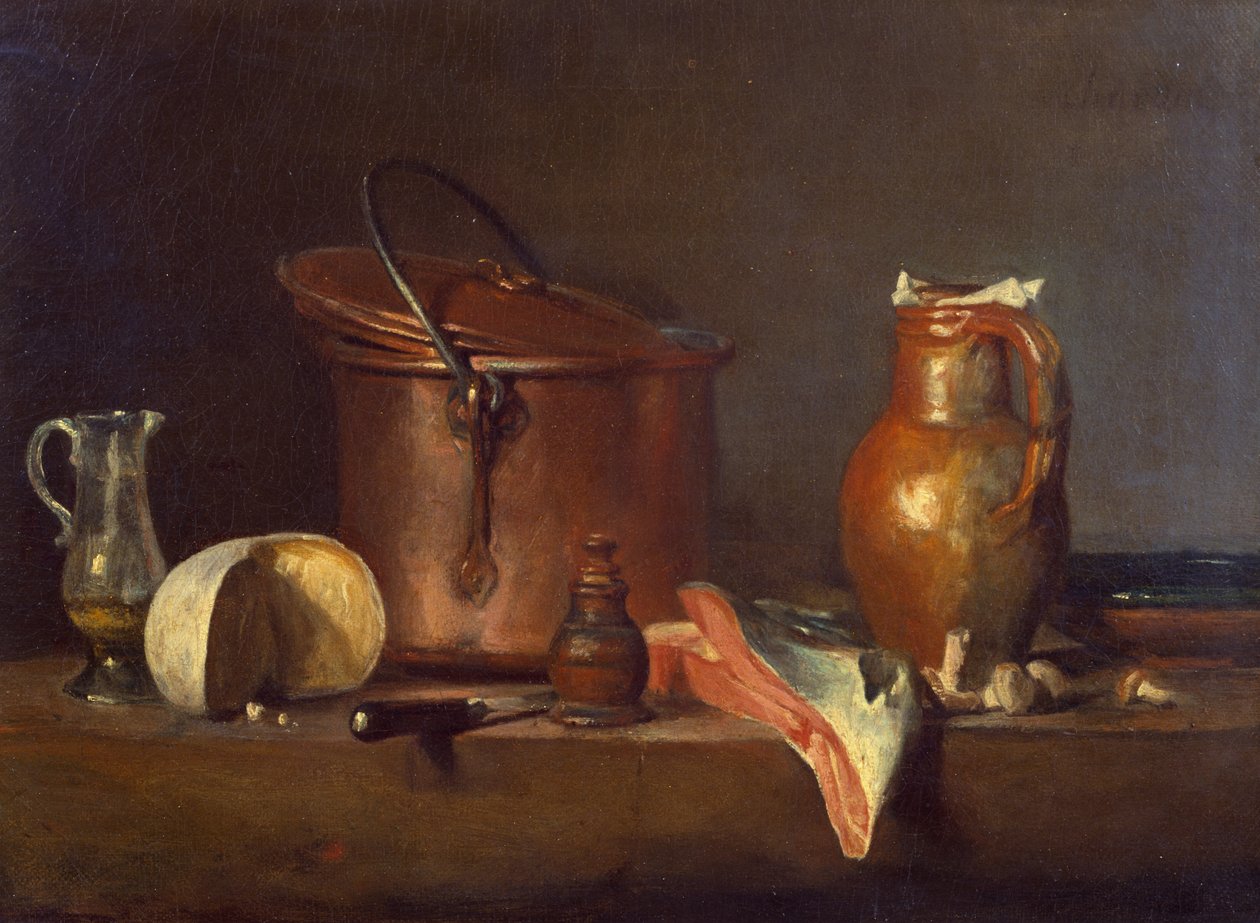 Somonlu Natürmort, c.1730 by Jean Baptiste Simeon Chardin