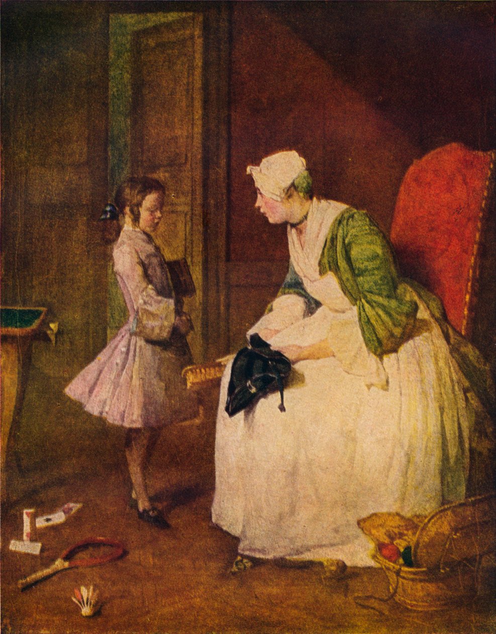 Uyarı, 18. yüzyıl. by Jean Baptiste Simeon Chardin