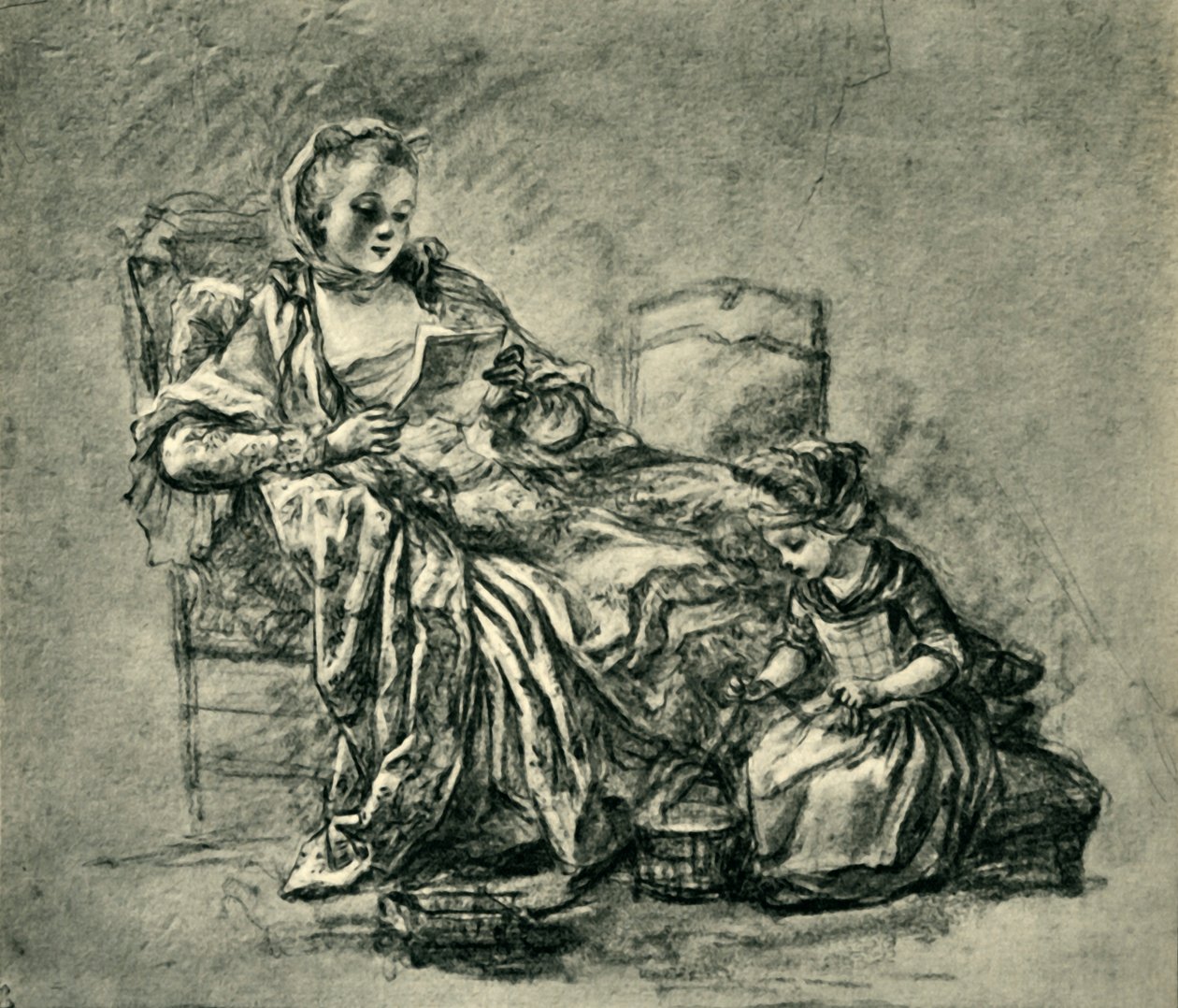 Mektup, 18. yüzyılın ortaları, 1943. by Jean Baptiste Simeon Chardin