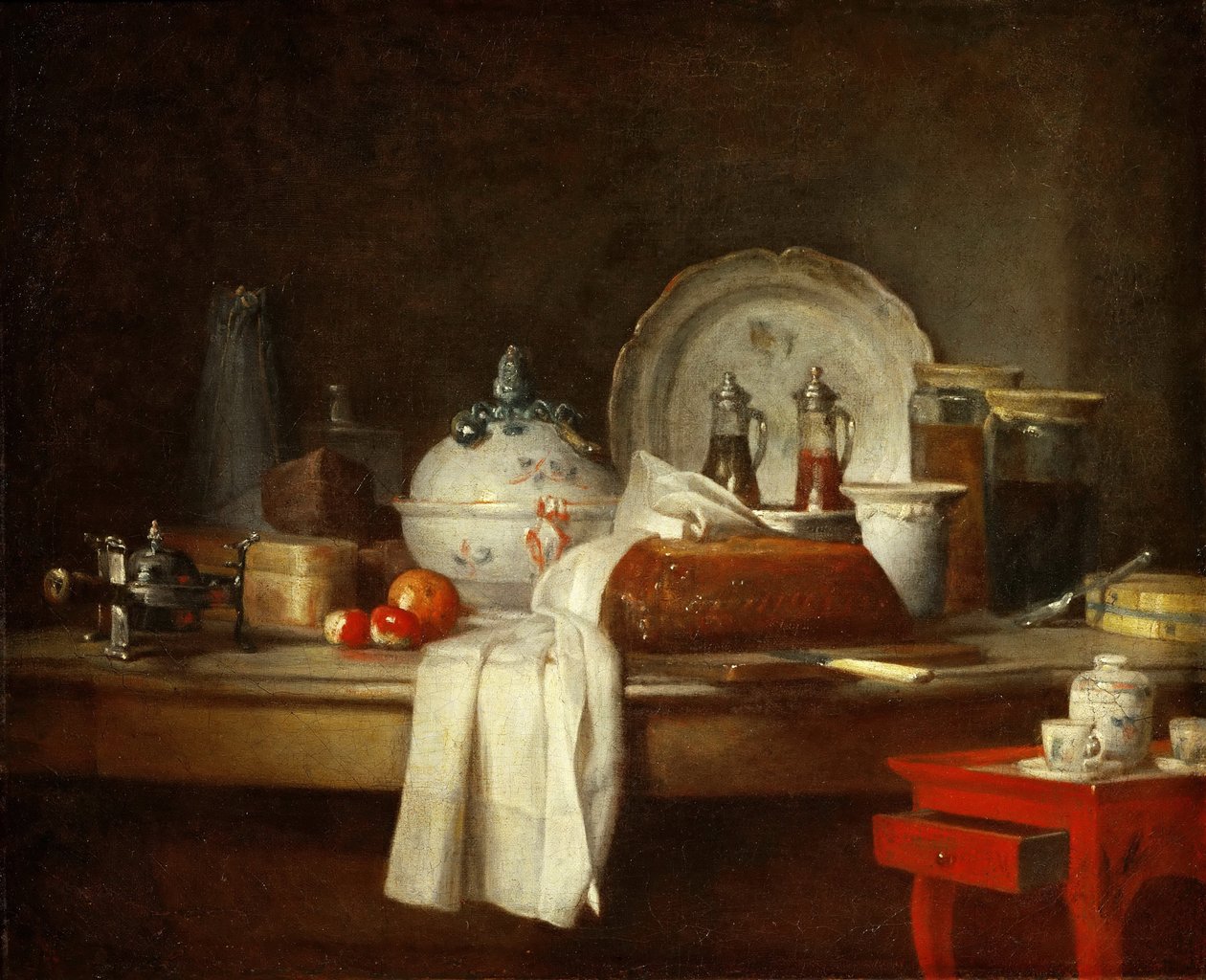 Memurlar Dağınıklık veya Öğle Yemeğinden Kalanlar by Jean Baptiste Simeon Chardin