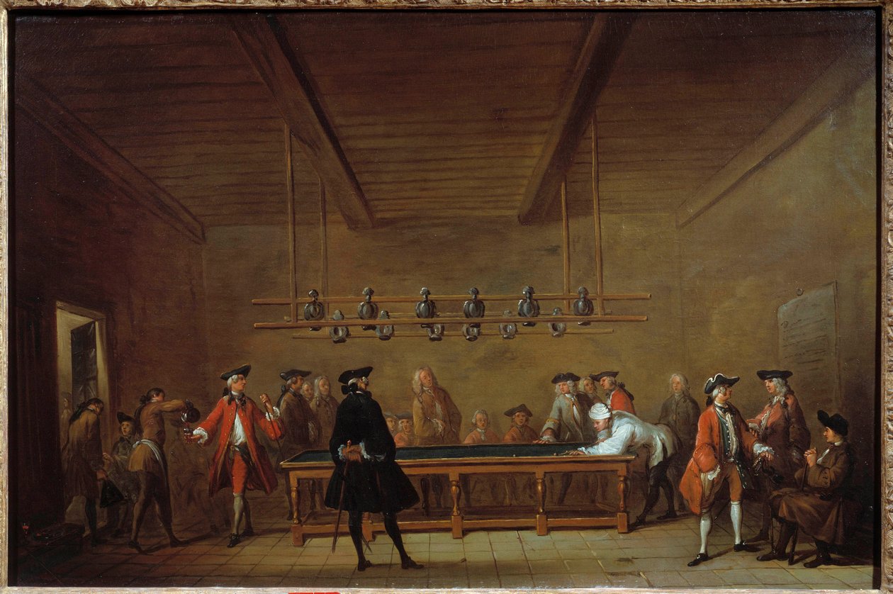 Havuz Partisi Tablosu Jean Baptiste Simeon Chardin (1699-1779) 1725 Güneş. 0,55x0,83 m Paris, Musee Carnavalet by Jean Baptiste Simeon Chardin