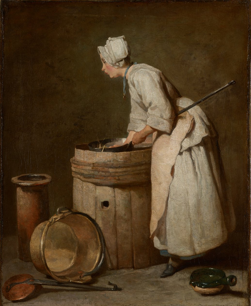 Bulaşıkhane Hizmetçisi, 1738 by Jean Baptiste Simeon Chardin