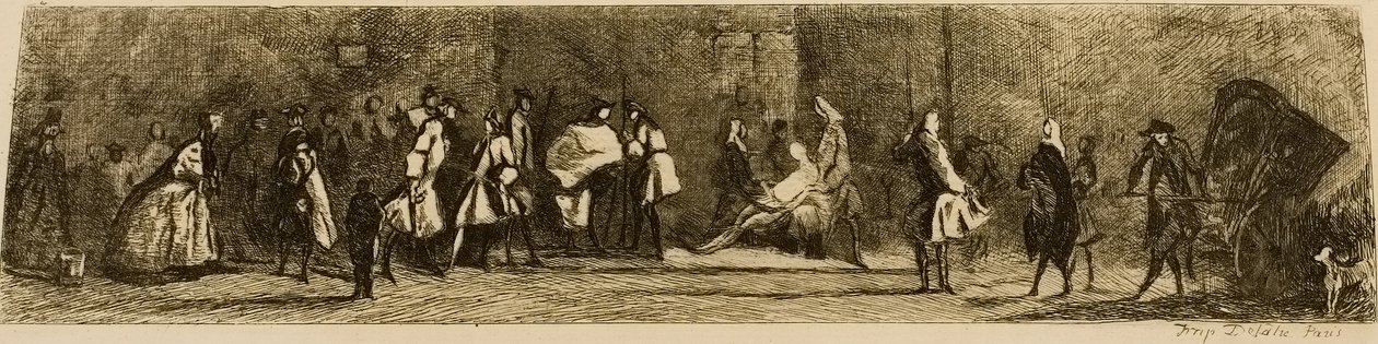 Cerrah-Berber İşareti, Jules de Goncourt tarafından kazınmış by Jean Baptiste Simeon Chardin