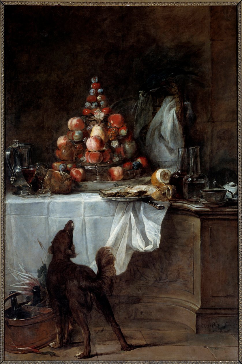 Büfe. Jean Baptiste Simeon Chardin'in (1699-1779) tablosu by Jean Baptiste Simeon Chardin