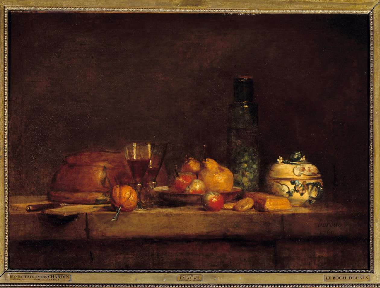 Zeytin kavanozu. Jean Simeon Chardin