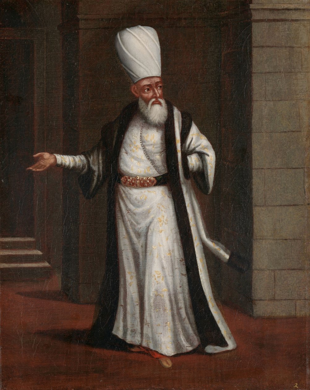 Yeniçeriler Başkomutanı Yeniçeri Ağa by Jean Baptiste Vanmour (workshop of)