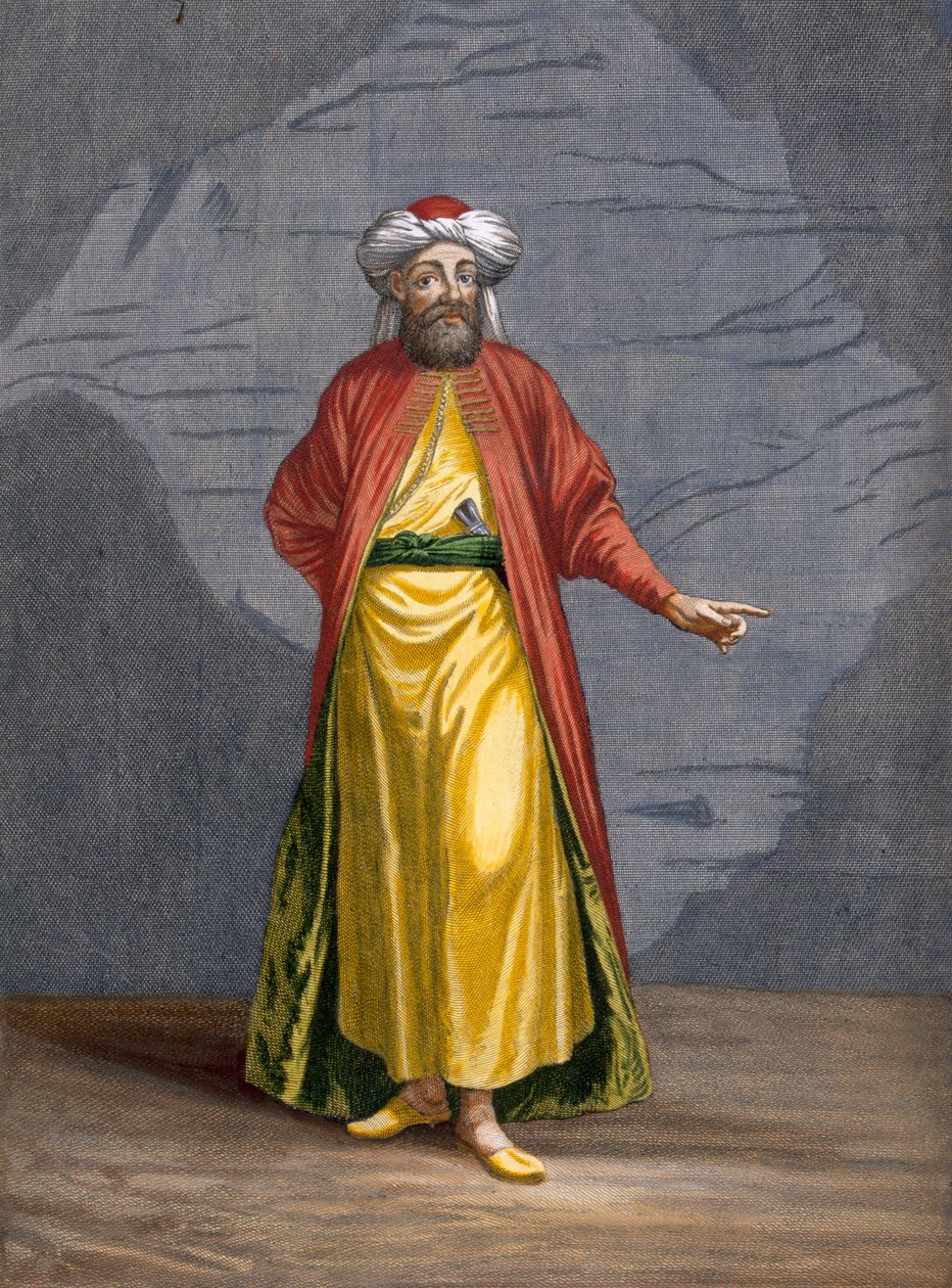 Gerard Scotin (1671-1716), 1707-08 tarafından oyulmuş Charles de Ferriol tarafından Levant'ın Farklı Uluslarını Temsil Eden Yüz Baskı Koleksiyonu'ndan bir Kızılderili, levha 93 by Jean Baptiste Vanmour