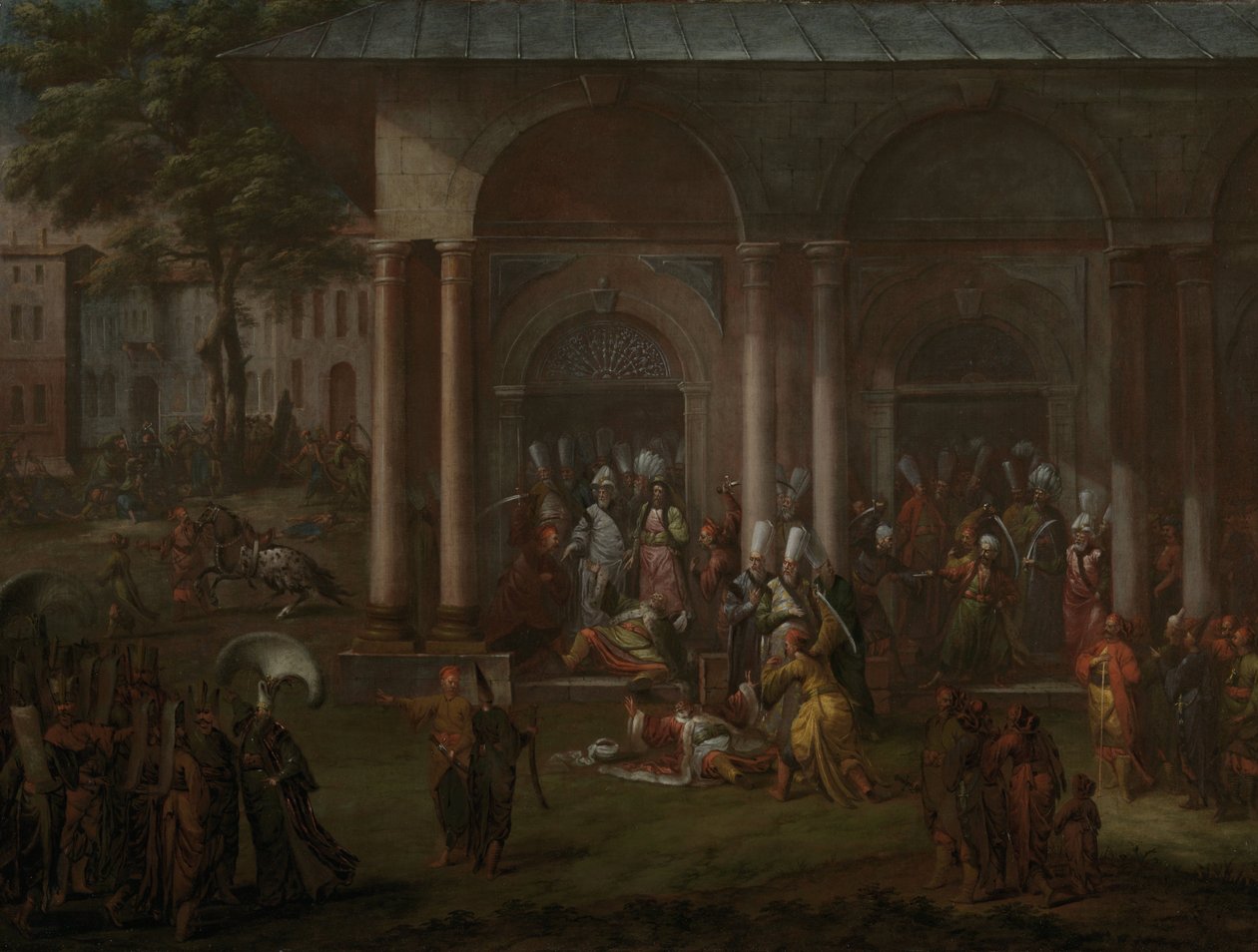 Patrona Halil ve Asi Yoldaşlarının Öldürülmesi Patrona Halil ve Müritlerinin Öldürülmesi by Jean Baptiste Vanmour
