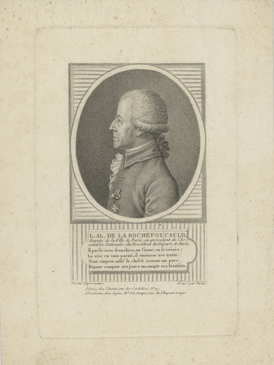 Louis-Alexandre de La Rochefoucauld, Enville Dükü 1743-1792, 1790