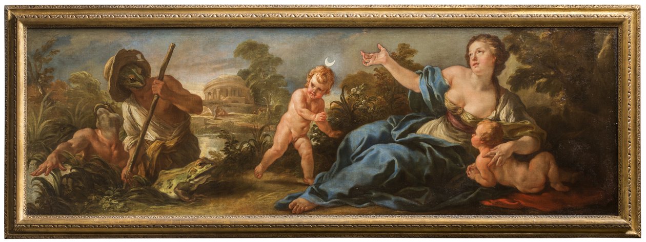 Latona ve Likyalı balıkçılar, c.1715-16 (tuval üzerine yağlı boya) by Jean Baptiste van Loo