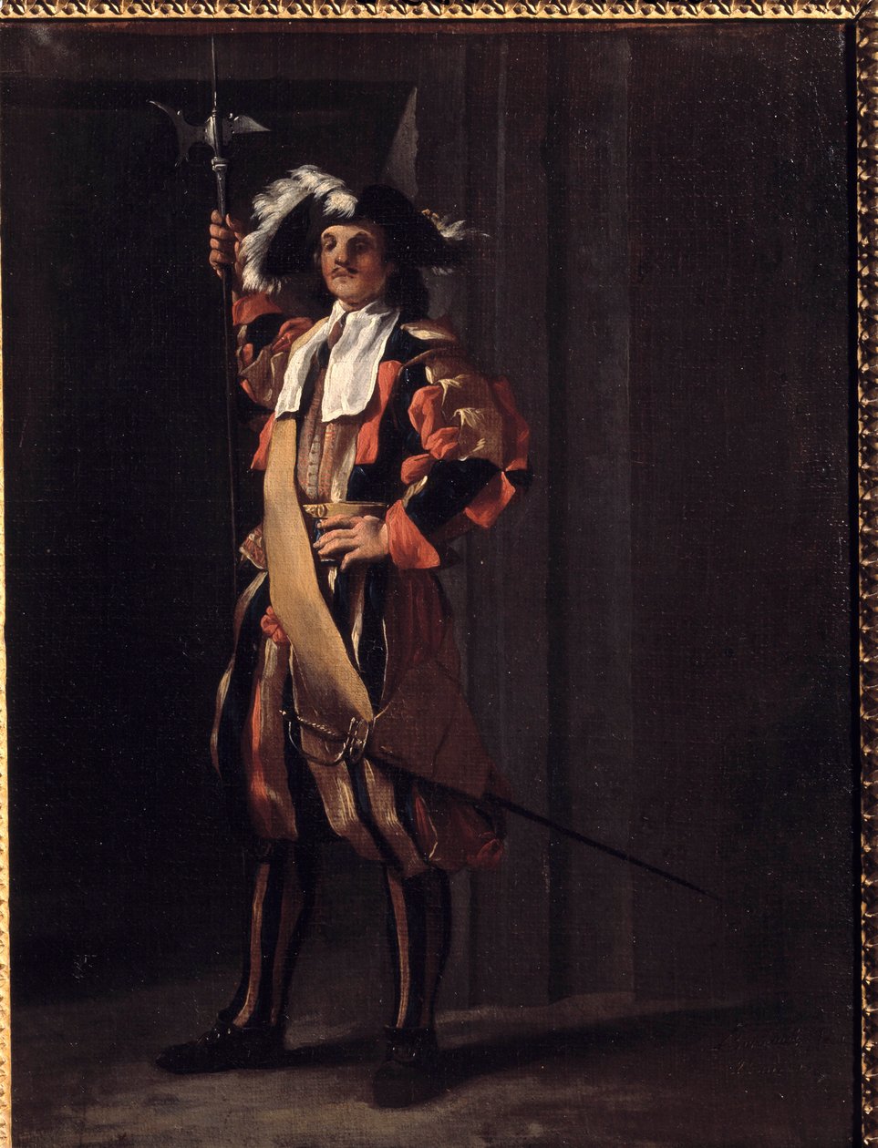 Jean Barbault'nun (1718-1762) Papalık Muhafızlarının İsviçresi Tablosu. 18. yüzyıl. Besancon, Güzel Sanatlar Müzesi by Jean Barbault