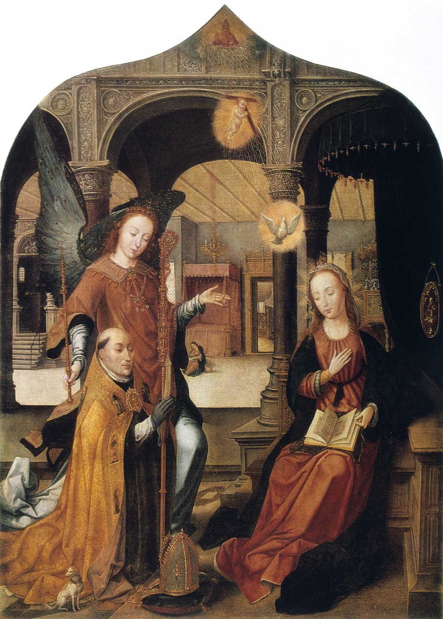 Müjde, 1516-1517 by Jean the Elder Bellegambe