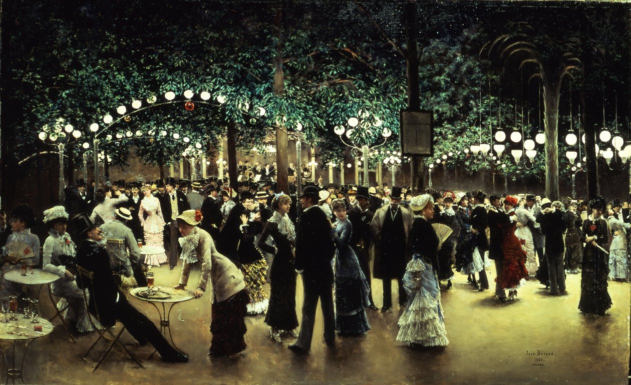 Halk Balosu, 1880 by Jean Beraud