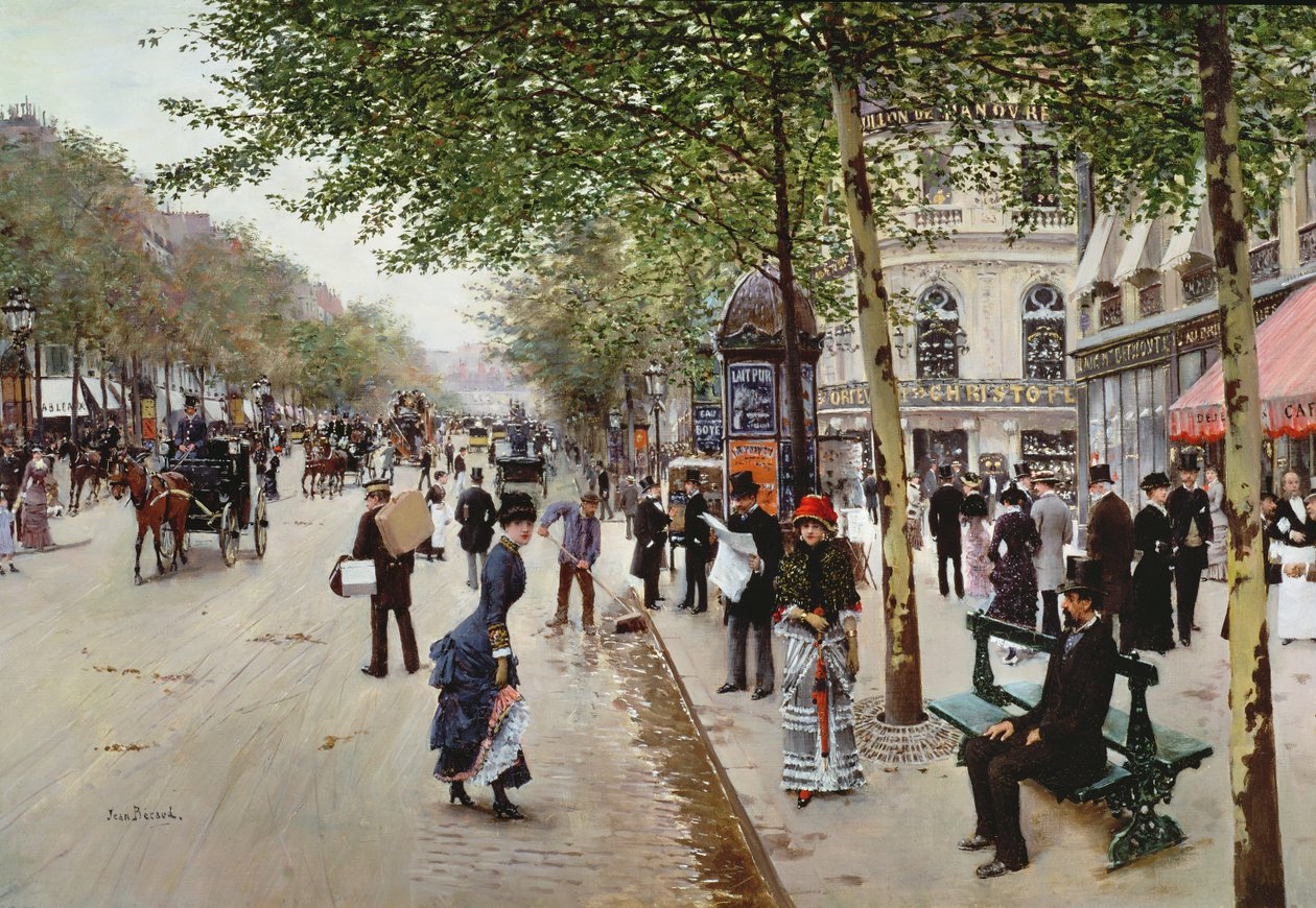 Paris sokak sahnesi by Jean Beraud