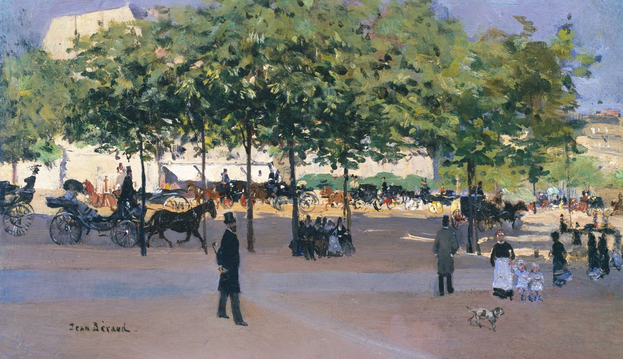 Pazar öğleden sonra, Paris gezinti by Jean Beraud