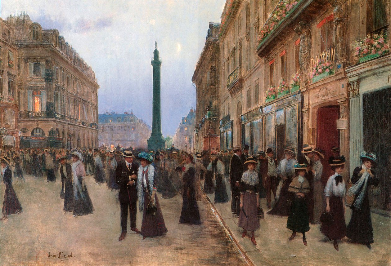 Rue de la Paix, Paris, 1907. by Jean Beraud