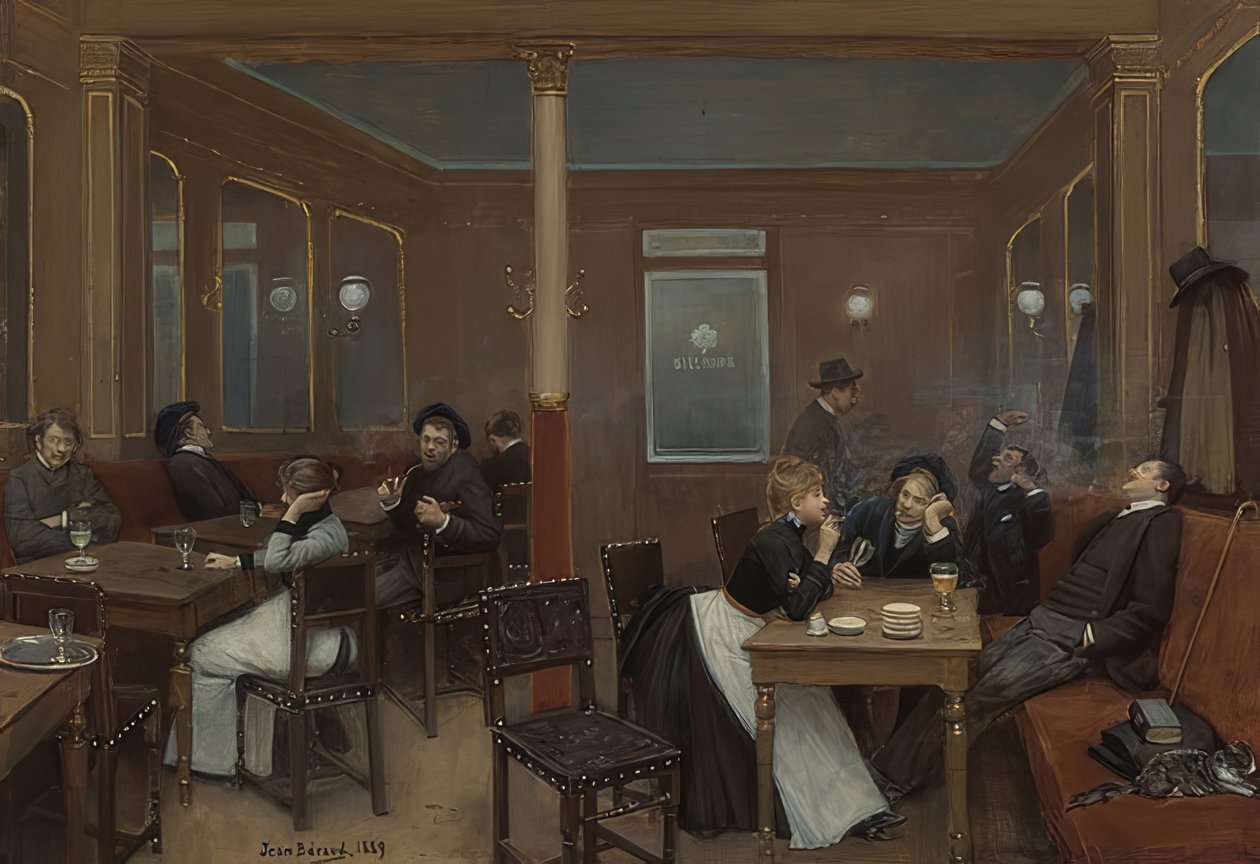 Öğrencidizgi. 1889 by Jean Beraud