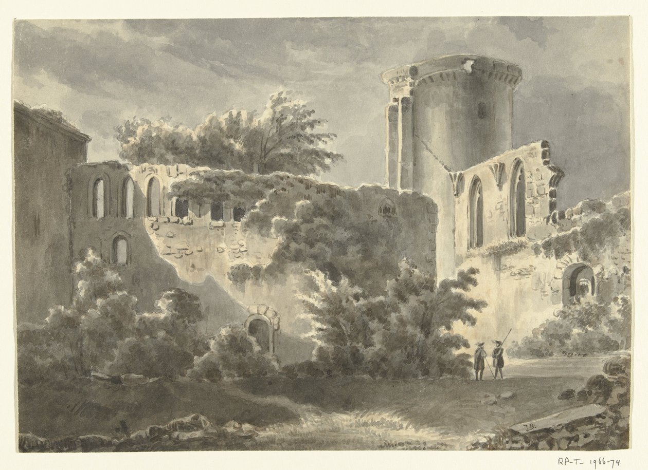 Château de Botwel'in avlusunun görünümü by Jean Bernard
