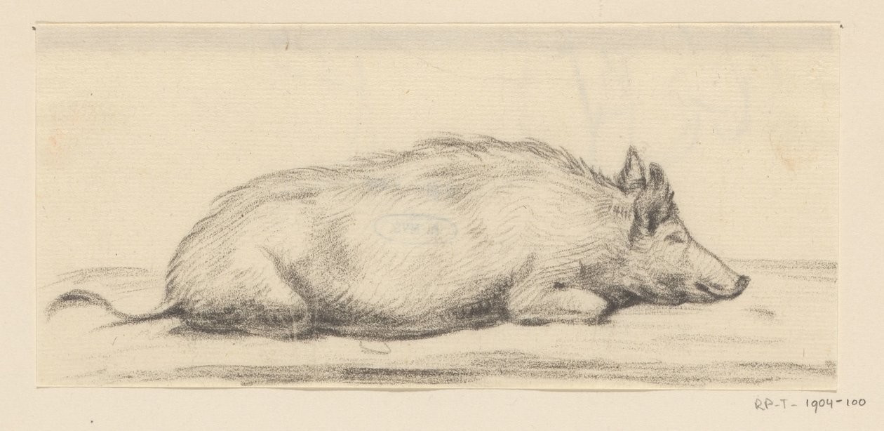 Yalancı domuz, sağda by Jean Bernard