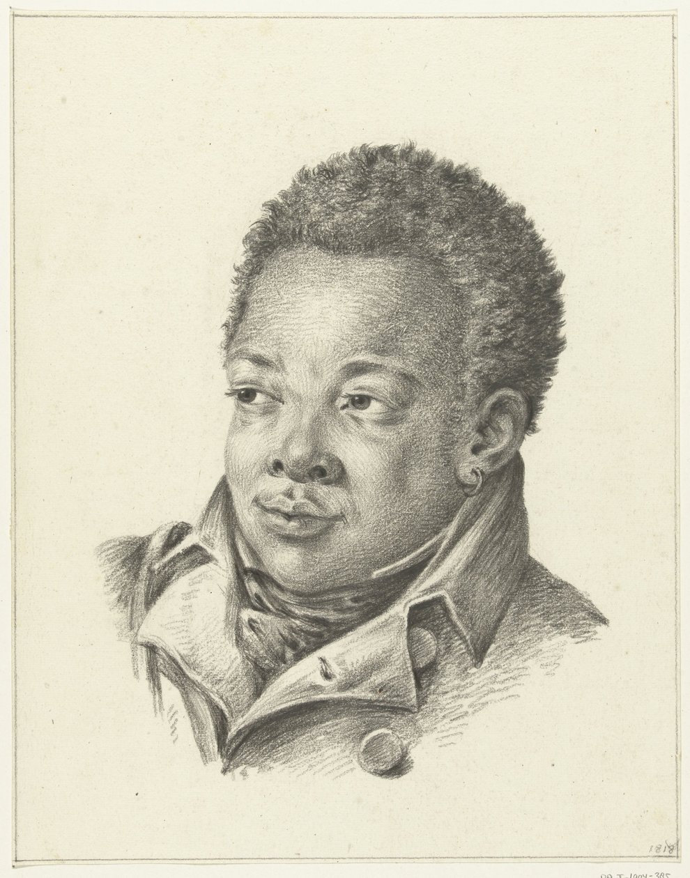 Siyah bir adam portresi by Jean Bernard