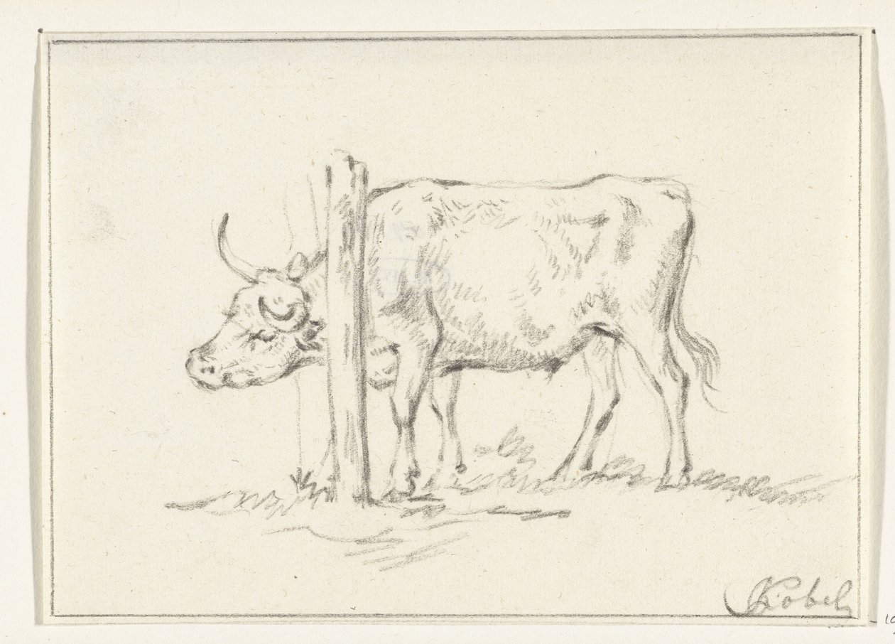 Başı kutuplar arasında duran inek by Jean Bernard