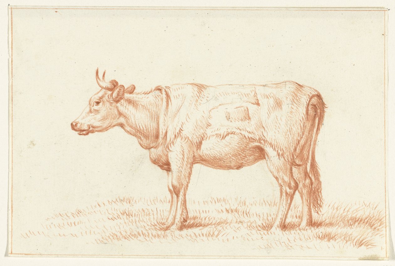 Ayakta inek, solda by Jean Bernard