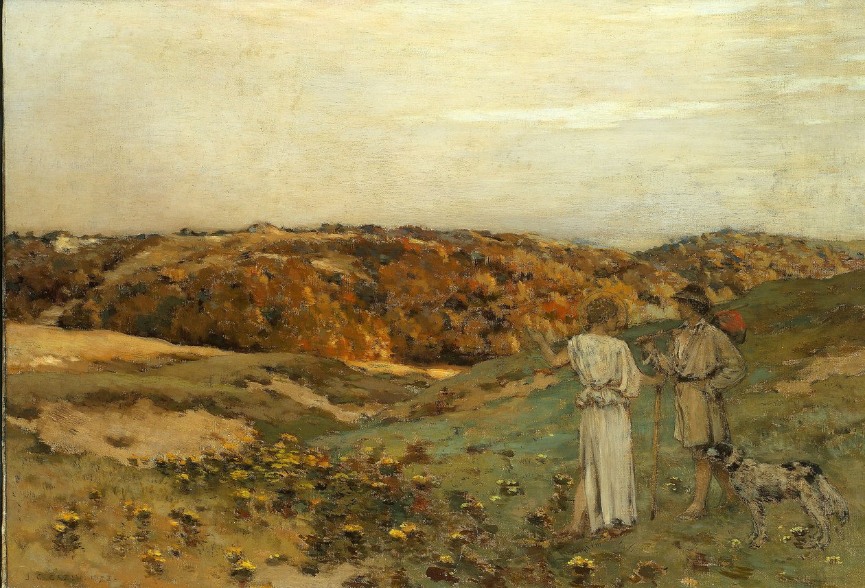 Tobias ve Melek, 1878 by Jean Charles Cazin