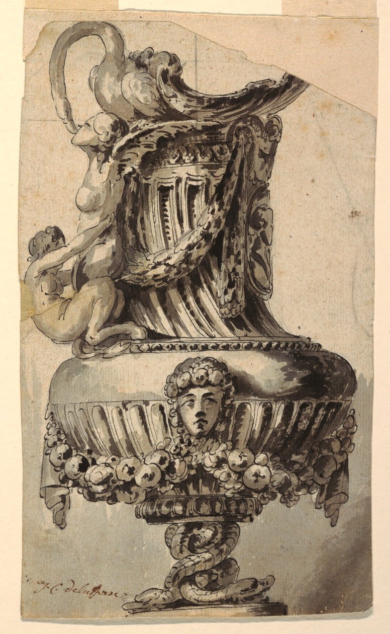Dekoratif Bir Ewer için Tasarım by Jean Charles Delafosse