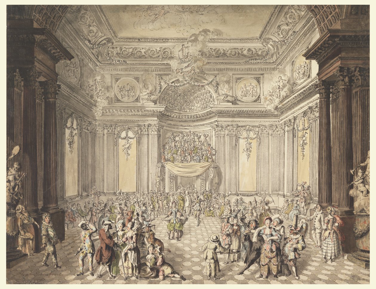 Maskeli Balodan Görünüm by Jean Charles Delafosse