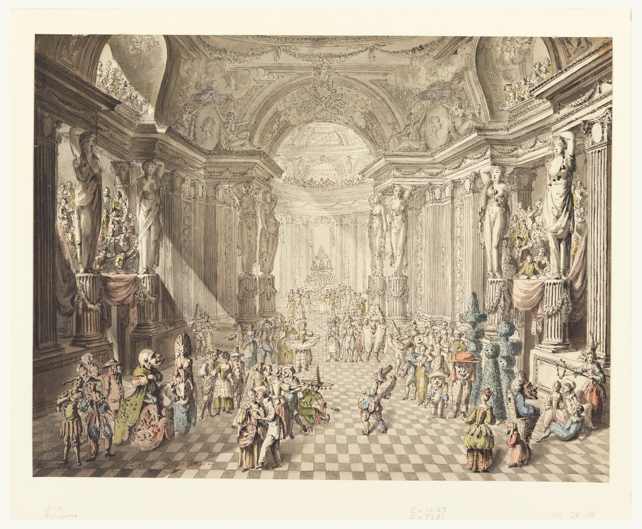 Maskeli Balodan Görünüm by Jean Charles Delafosse