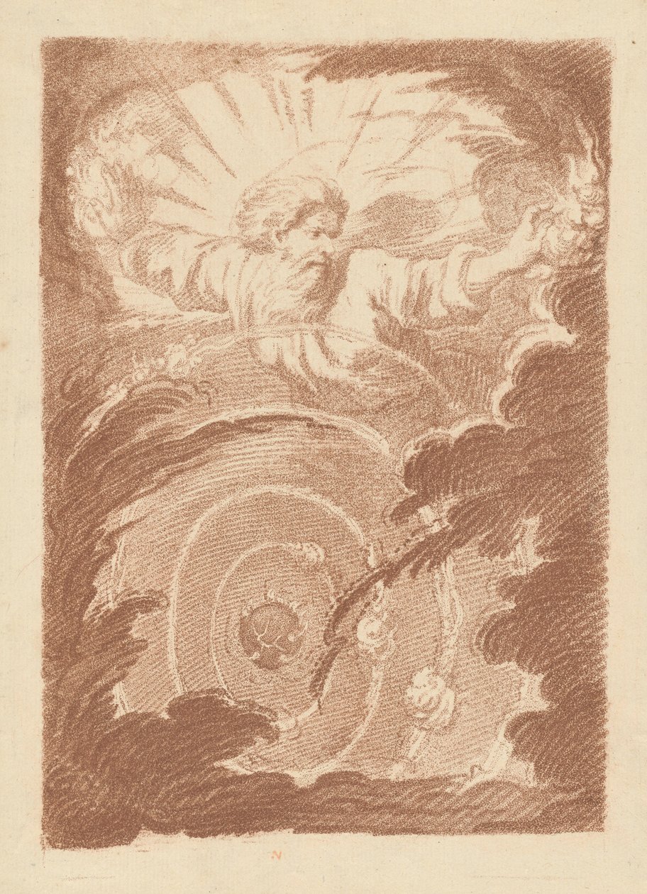 Tanrı Baba Gökleri Yaratıyor by Jean Charles François