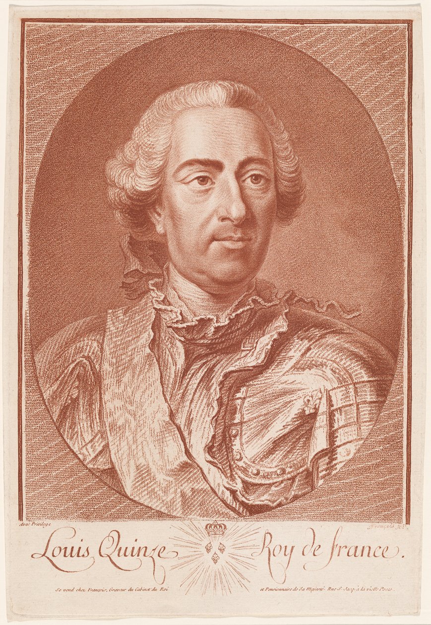 Louis Quinze, Fransa Kralı (Louis XV) by Jean Charles François