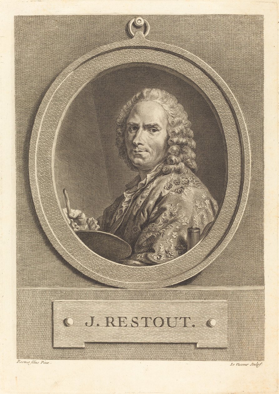 John Restout by Jean Charles Levasseur after Jean Bernard Restout