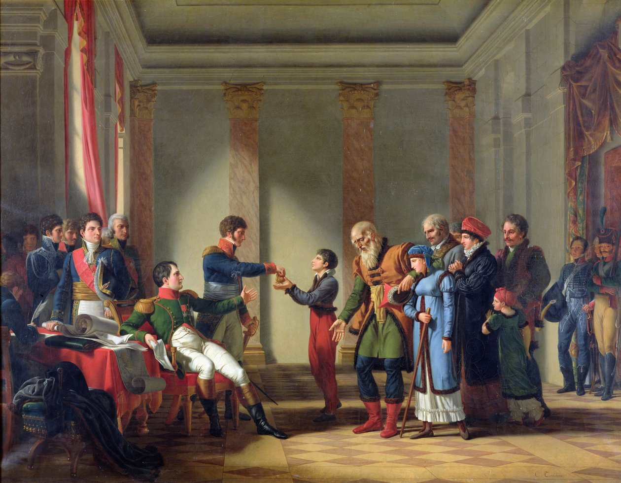 Napolyon Bonapart (1769-1821) Yüz Napolyon Emeklilik Maaşı Veren Kutup, Nerecki, 117 yaşında, Ocak 1807, 1812 by Jean Charles Tardieu