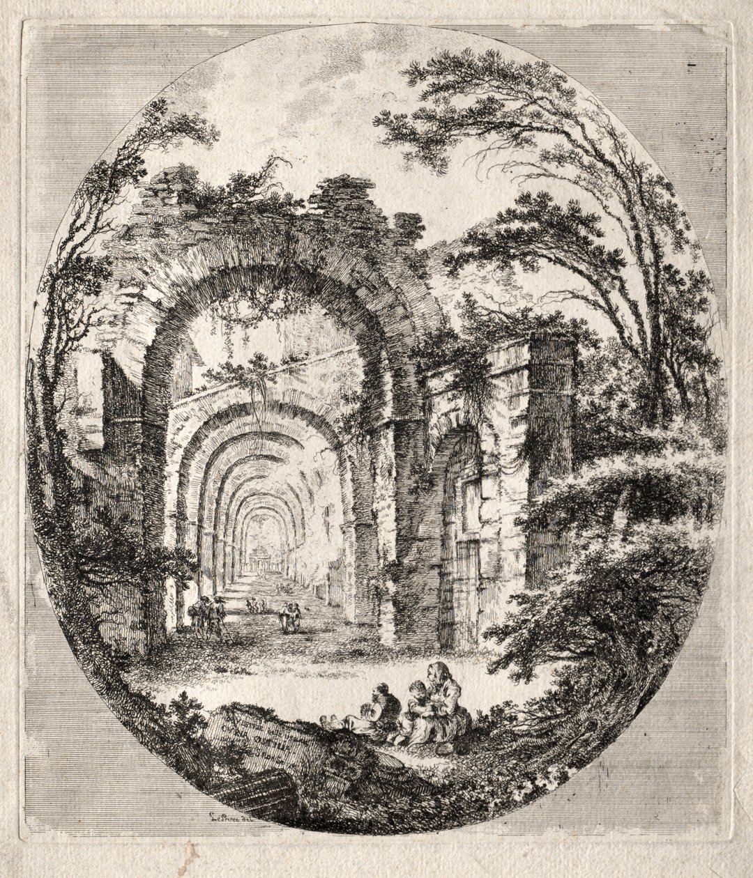 Antik kalıntılar by Jean Claude Richard de Saint Non