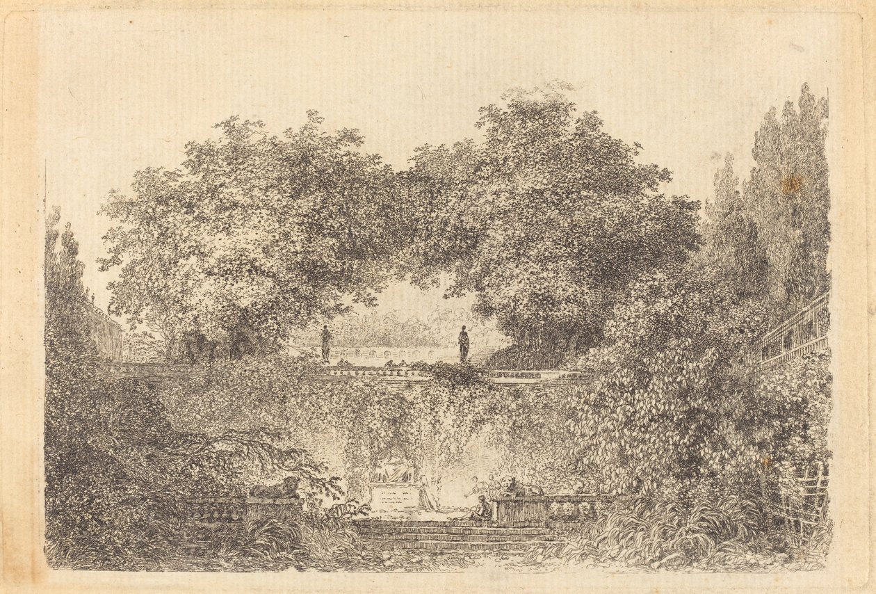 Küçük Park by Jean Claude Richard de Saint Non after Jean Honoré Fragonard