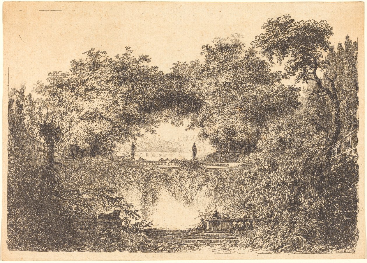 Küçük Park by Jean Claude Richard de Saint Non after Jean Honoré Fragonard