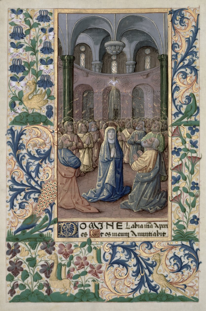Bayan Lat. Q.v.I.126 f.86v Pentecost, 