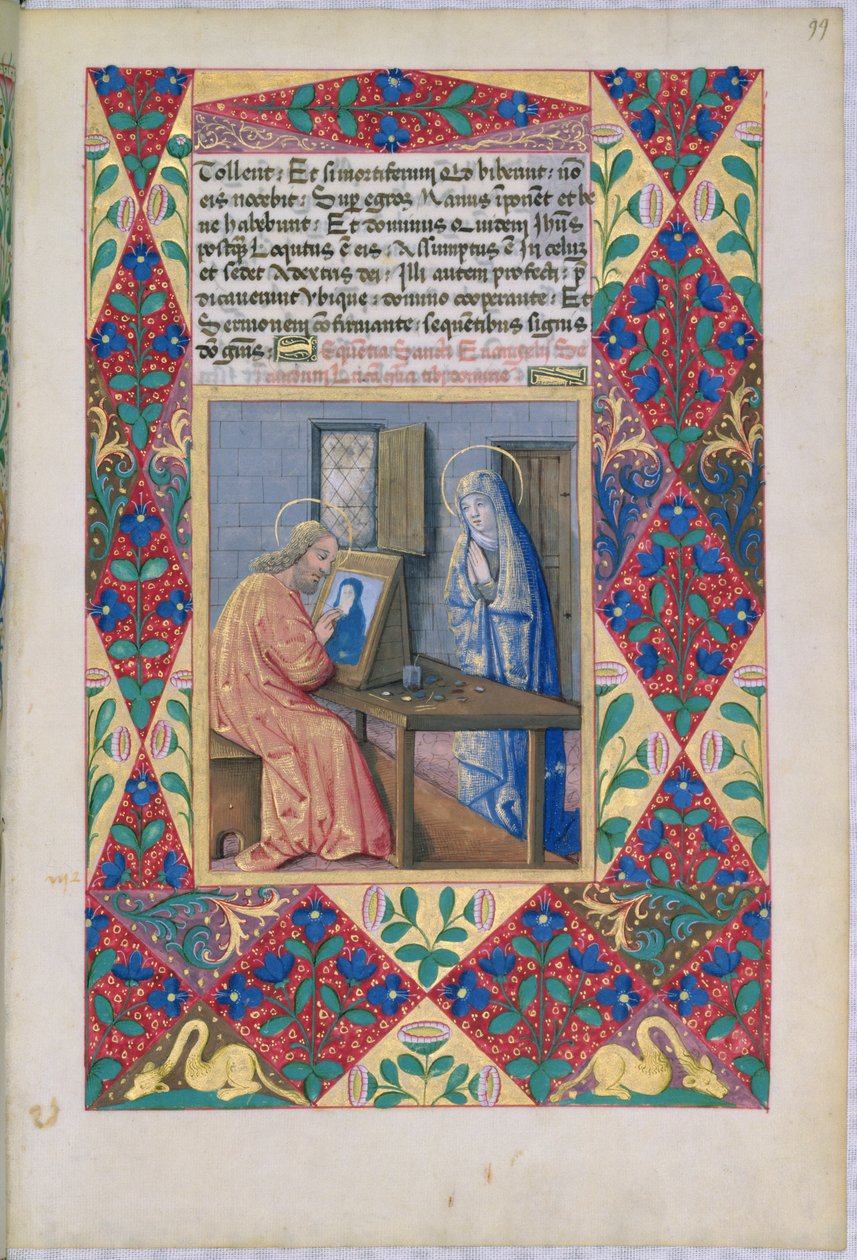 Bayan Lat. Q.v.I.126 f.99 St. Luke, Louis dOrleans