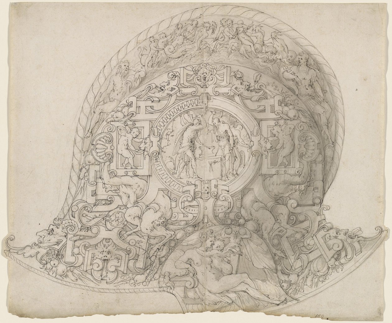 Burgonet Kask için Tasarım by Jean Cousin the Elder