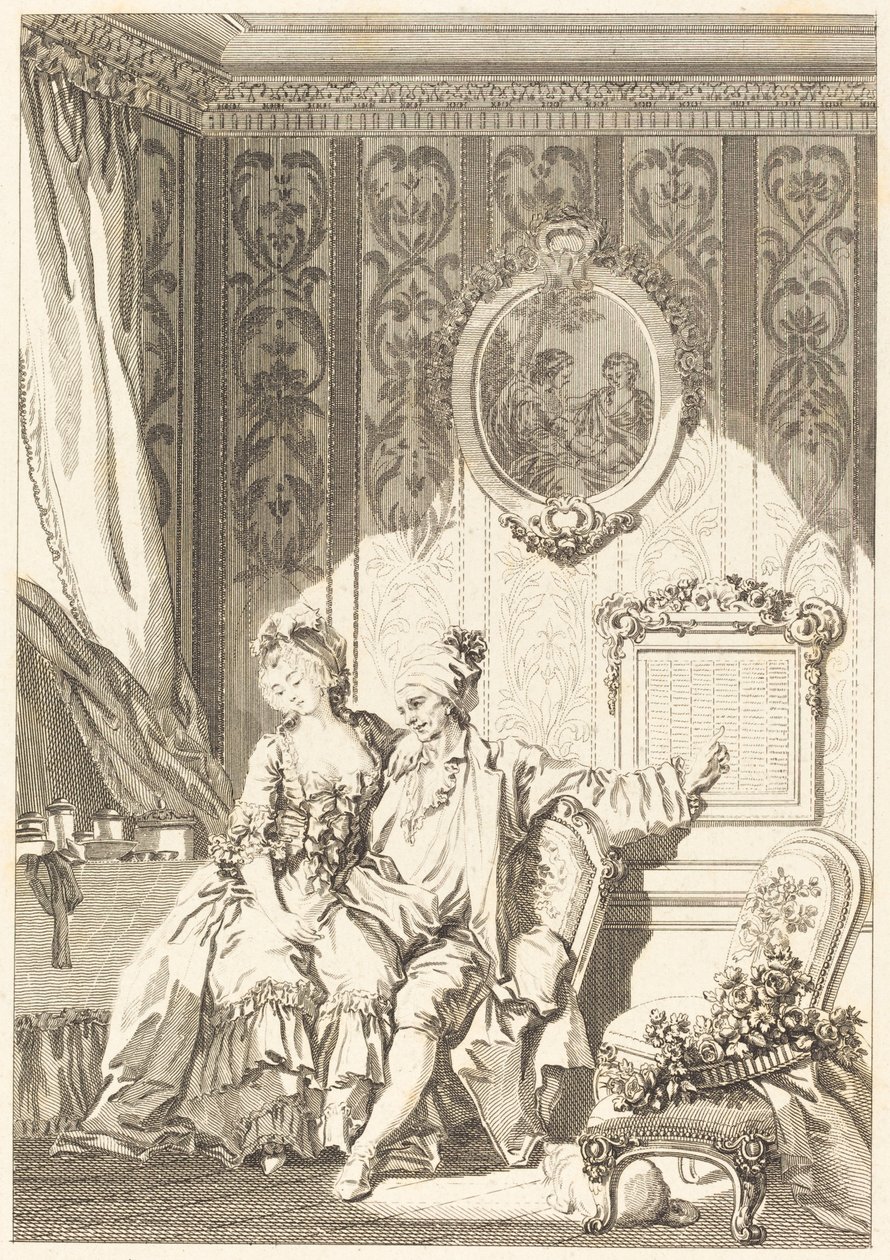 Vieillards Takvimi by Jean Dambrun after Jean Honoré Fragonard