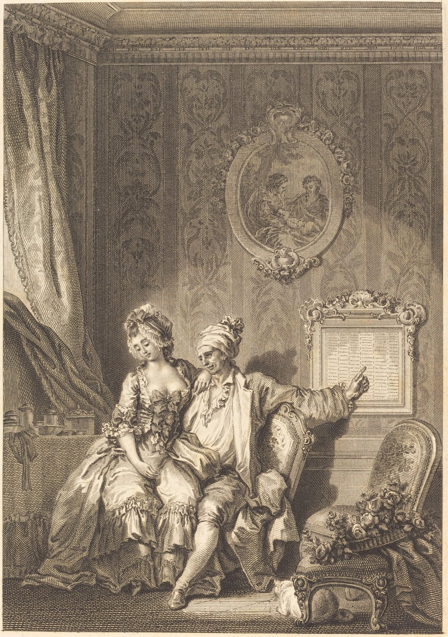 Vieillards Takvimi by Jean Dambrun after Jean Honoré Fragonard