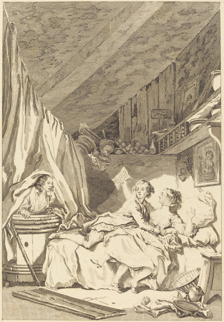 koruyucu by Jean Dambrun after Jean Honoré Fragonard