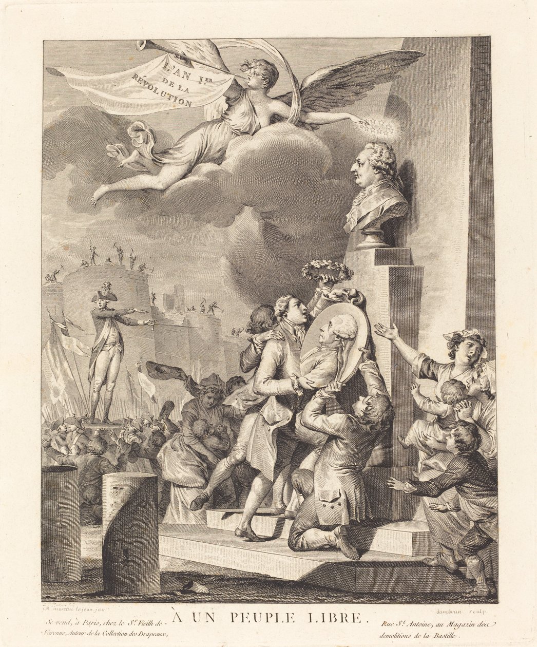 özgür insanlara by Jean Dambrun after Jean Michel Moreau