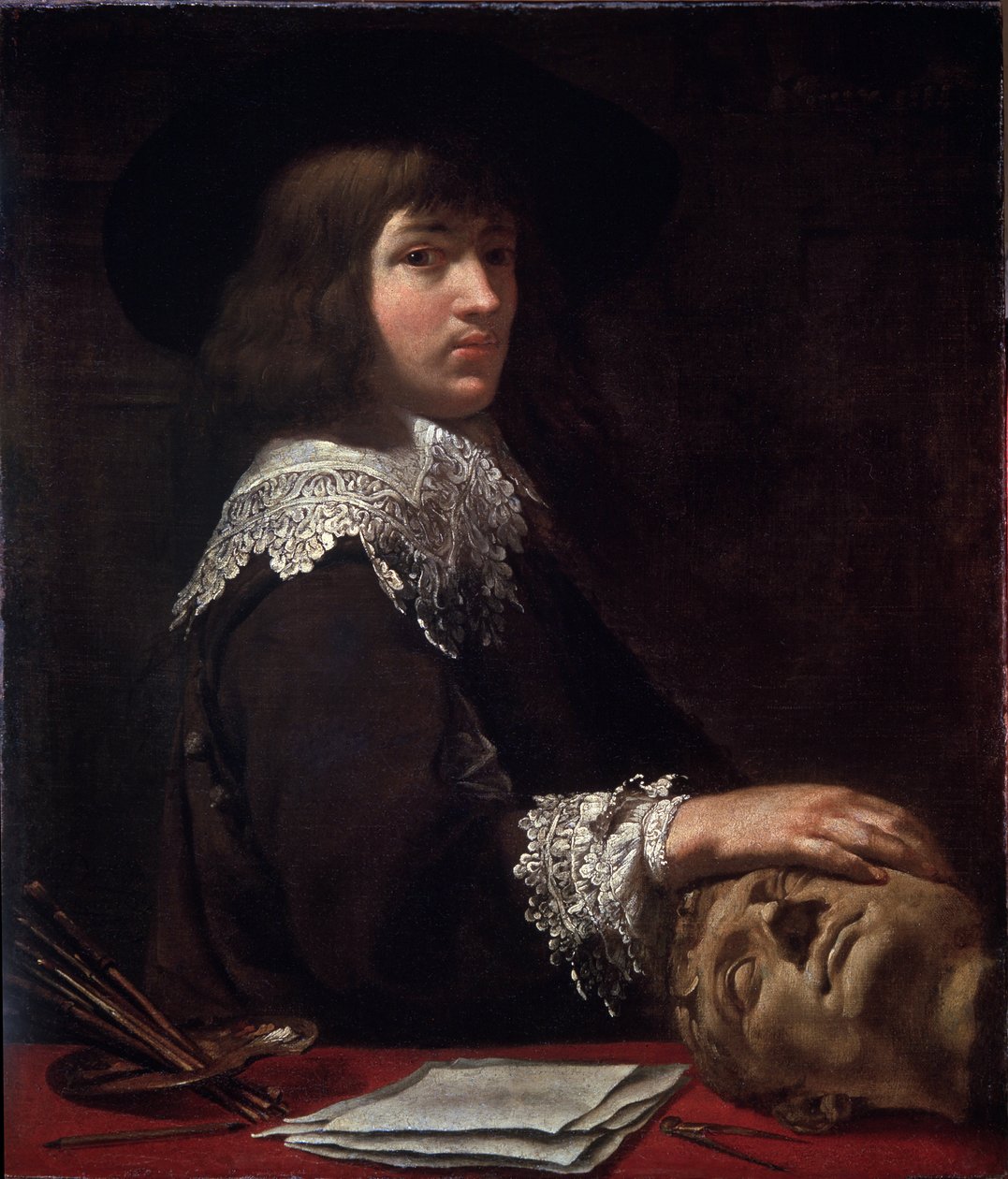 ""Autoportrait"" (Otoportre) Tablosu Jean Daret (1615-1668) 1636 Hermitage Müzesi, Sankt Petersburg (Saint-Petersburg) by Jean Daret