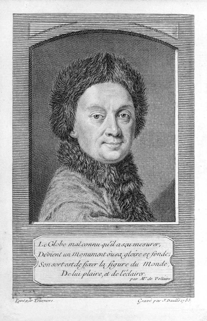 Pierre-Louis Moreau de Maupertuis, astronom (1698 - 1759). by Jean Daullé