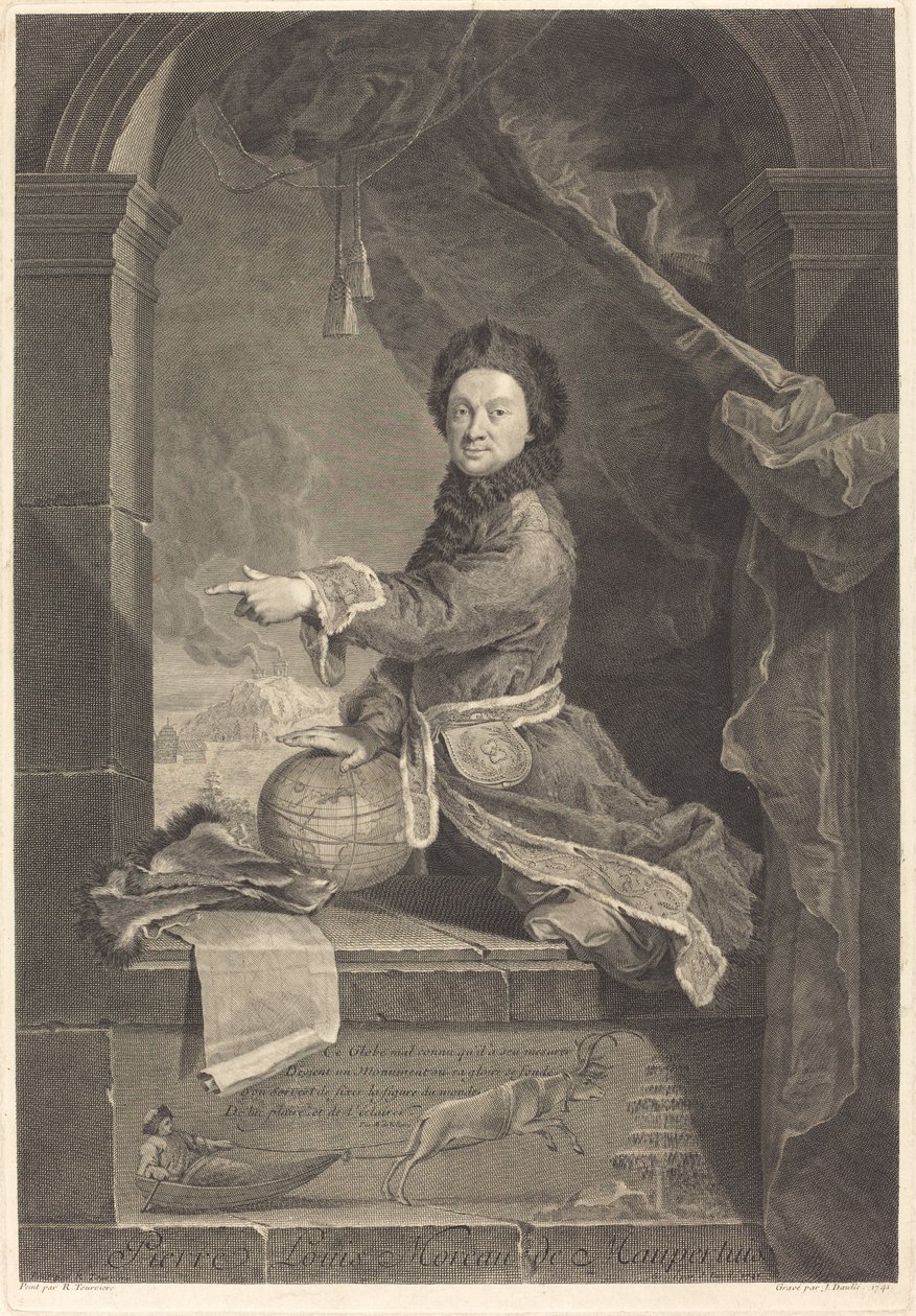 Pierre Louis Moreau de Maupertuis by Jean Daullé after Robert Levrac Tournieres