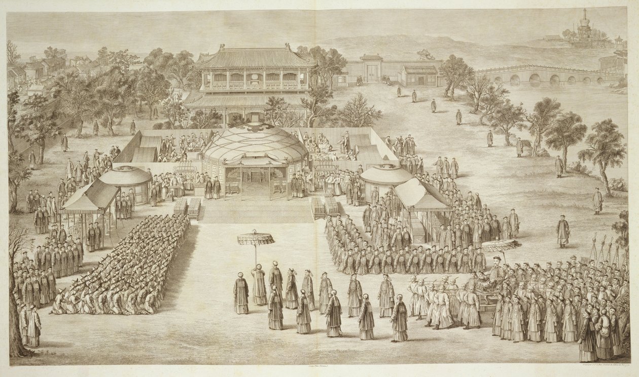 İmparator Qianlong, Jacques Philippe Le tarafından oyulmuş Çin İmparatoru